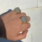 14K Gold Baguette Diamond Hip- Hop Men's Ring  customdiamjewel   
