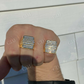 14K Gold Baguette Diamond Hip- Hop Men's Ring  customdiamjewel   