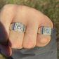 Bezel Iced Out Solitaire Hip Hop ring  customdiamjewel   