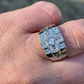 Baguette Men's Hip Hop Ring  customdiamjewel   