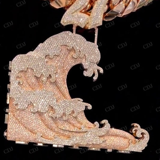 Hip Hop Moissanite Custom Pendant  CustomDiamJewel   