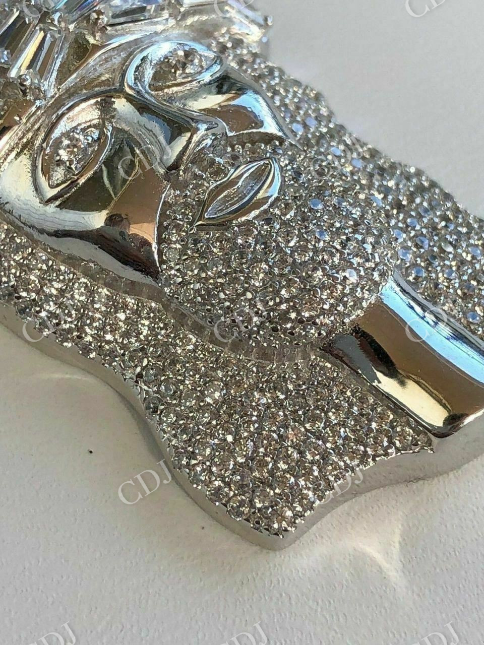 Iced 2ct Diamond Jesus Pendant  customdiamjewel   