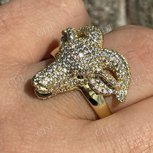 Animal Face Men's Hip Hop Ring  customdiamjewel   