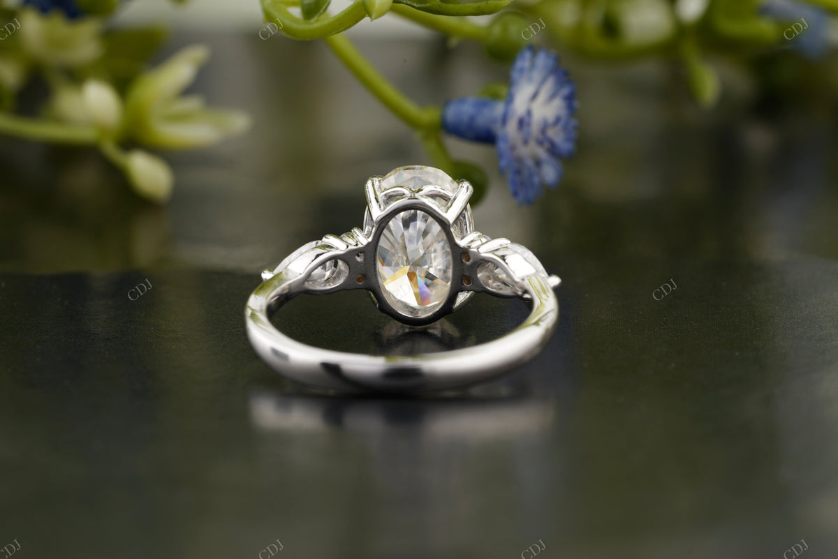 Marquise Side Stone Lab-Grown Diamond Ring