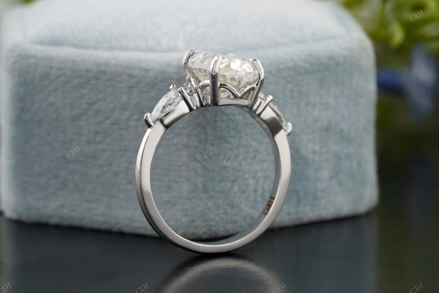 Marquise Side Stone Lab-Grown Diamond Ring