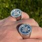 Marijuana Leaf Men's Diamond Ring  customdiamjewel   