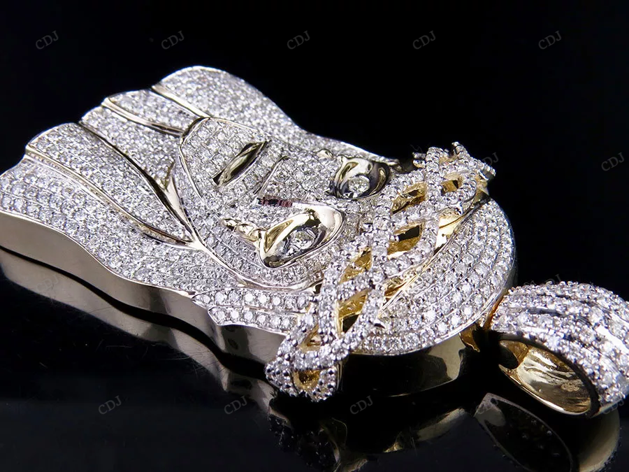Hip Hop Sterling Silver Iced Out Jesus Pendant hip hop jewelry CustomDiamJewel