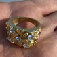 14K Yellow Gold Diamond Hip Hop Ring  customdiamjewel   