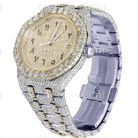 AP Modified Arabic Digit Iced Out watch customdiamjewel