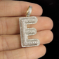 1 CTW 10K Gold Real Diamond E Letter Pendant CustomDiamJewel
