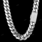 20MM Solid 14K Gold Bold Cuban Link Iced Claps Chain hip hop jewelry CustomDiamJewel