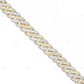 18KT Yellow Gold Plated Moissanite Cuban Chain CustomDiamJewel