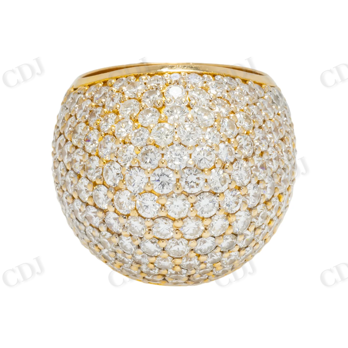 7.80 CTW Cluster Moissanite Dome Shank Ring Hip Hop Ring customdiamjewel