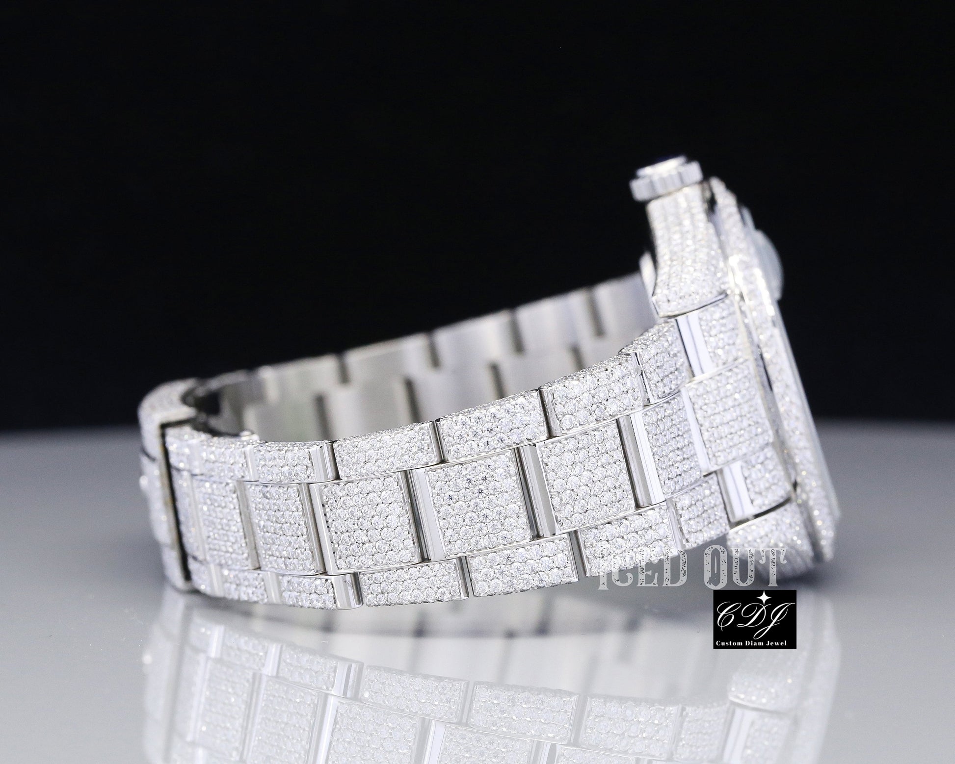 Rolex Datejust 41 Arabic Dial Iced Out 2025 Hip Hop Watch customdiamjewel
