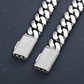 20MM Solid 14K Gold Bold Cuban Link Iced Claps Chain hip hop jewelry CustomDiamJewel
