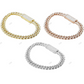 Customized 9MM VVS Moissonaite Miami Cuban Bracelet