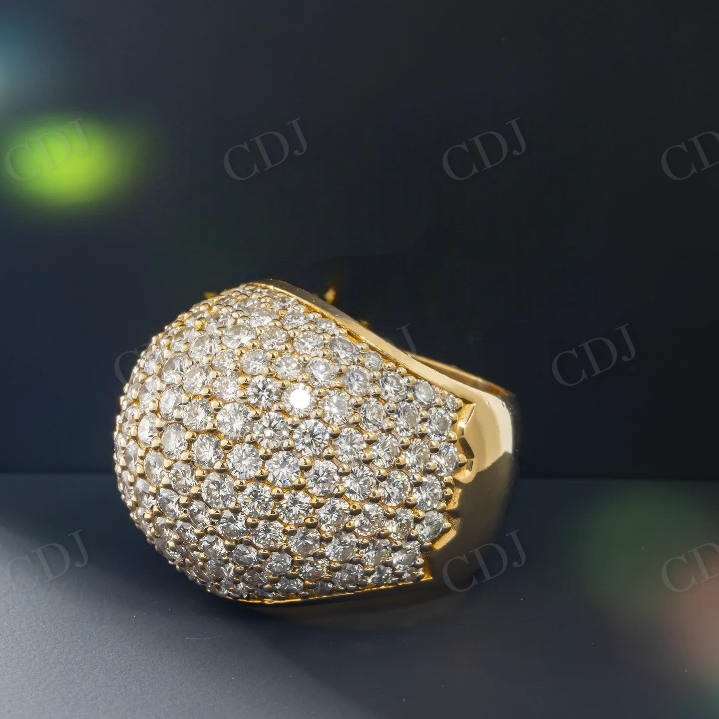 7.80 CTW Cluster Moissanite Dome Shank Ring Hip Hop Ring customdiamjewel