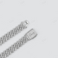 19MM Baguette Cut Diamond Prong Set Cuban Link Chain  customdiamjewel   