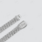 Baguette Diamond Hip Hop Men 19MM Cuban link Chain  customdiamjewel   