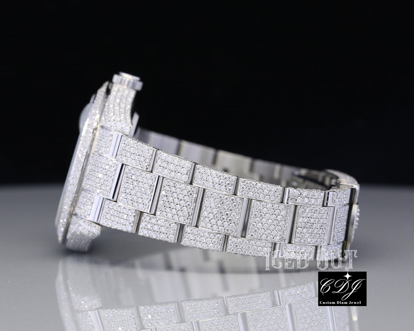 Rolex Datejust 41 Arabic Dial Iced Out 2025 Hip Hop Watch customdiamjewel