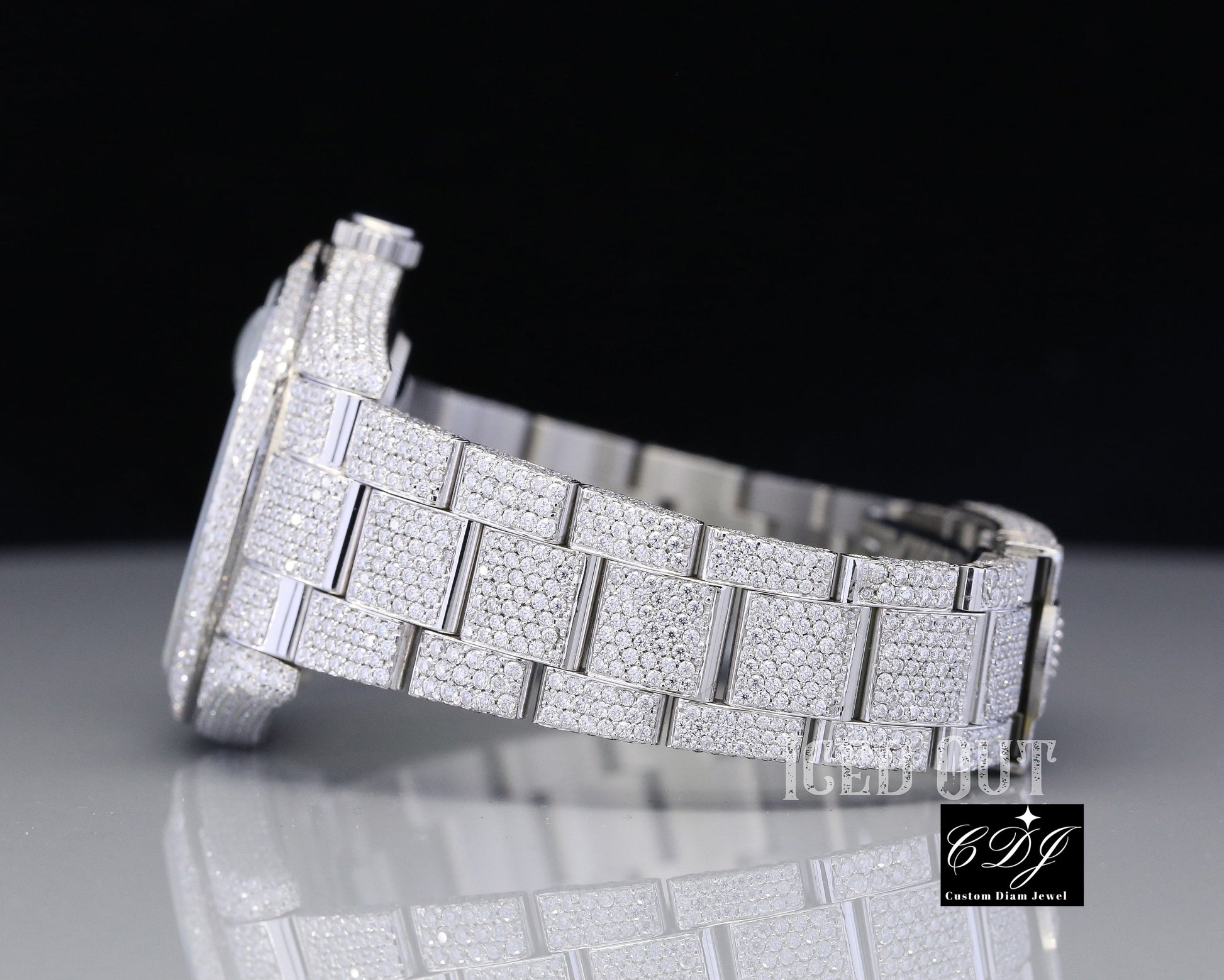 Rolex Datejust 41 Arabic Dial Iced Out 2025 Hip Hop Watch customdiamjewel