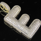 1 CTW 10K Gold Real Diamond E Letter Pendant CustomDiamJewel