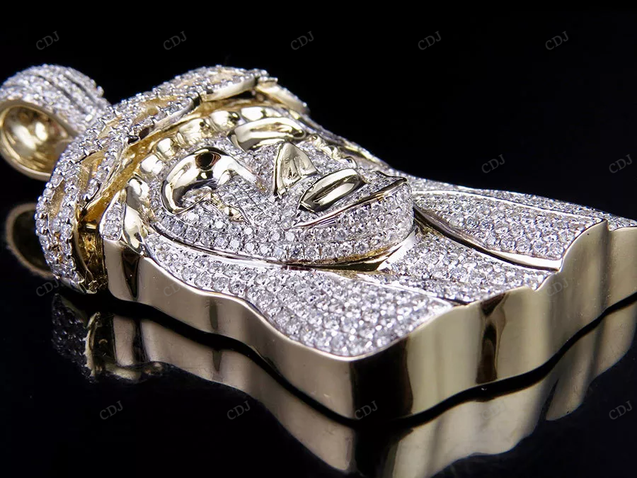 Hip Hop Sterling Silver Iced Out Jesus Pendant hip hop jewelry CustomDiamJewel