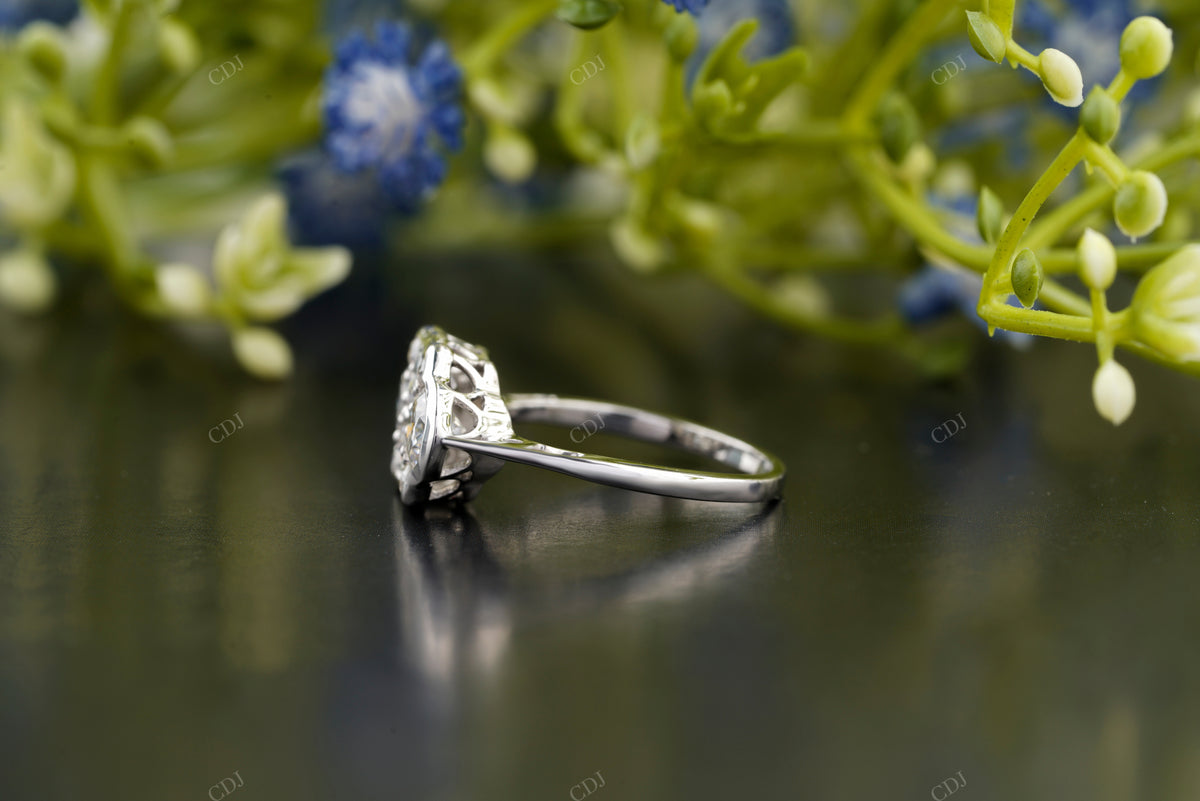 Round Lab-Grown Diamond Bezel Ring customdiamjewel