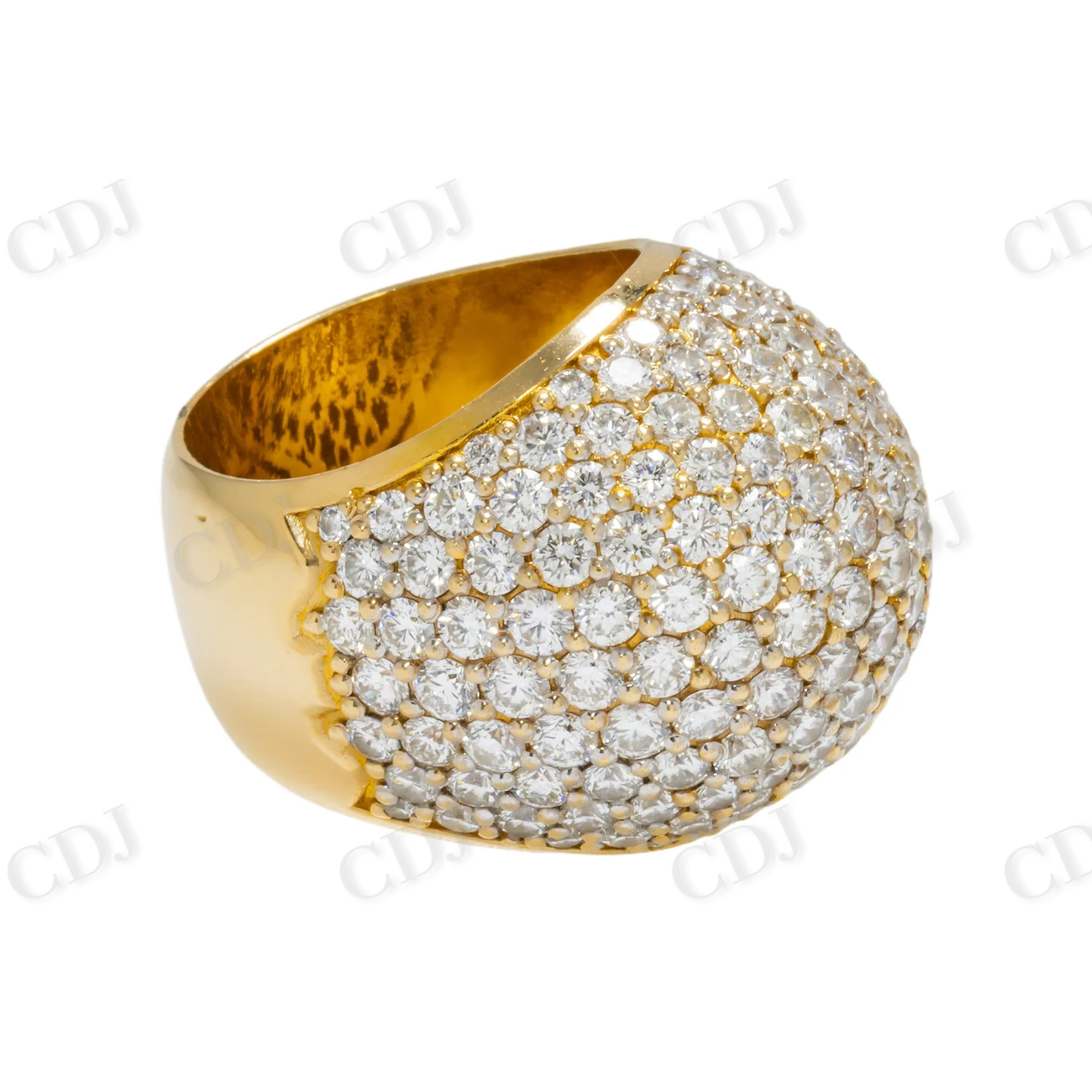 7.80 CTW Cluster Moissanite Dome Shank Ring Hip Hop Ring customdiamjewel