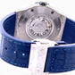 Blue Rubber Belt Blue Dial Custom Moissanite Watch customdiamjewel