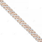 18KT Yellow Gold Plated Moissanite Cuban Chain CustomDiamJewel