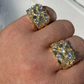 14K Yellow Gold Diamond Hip Hop Ring  customdiamjewel   