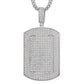 Cluster Lab Grown Diamond 14K Dog Tag Pendant hip hop jewelry CustomDiamJewel