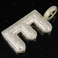 1 CTW 10K Gold Real Diamond E Letter Pendant CustomDiamJewel