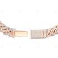 18KT Yellow Gold Plated Moissanite Cuban Chain CustomDiamJewel