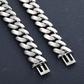20MM Solid 14K Gold Bold Cuban Link Iced Claps Chain hip hop jewelry CustomDiamJewel