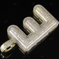 1 CTW 10K Gold Real Diamond E Letter Pendant CustomDiamJewel