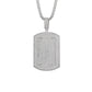 Cluster Lab Grown Diamond 14K Dog Tag Pendant hip hop jewelry CustomDiamJewel