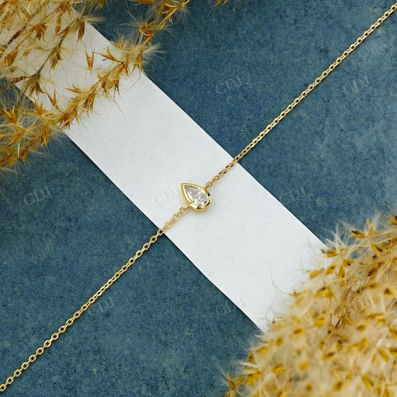 Oval And Pear Cut Lab Grown Diamond Adjustable Bracelet  customdiamjewel   