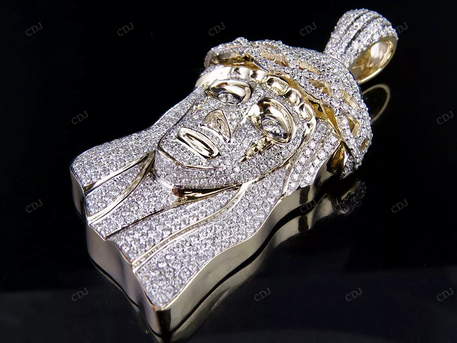 Hip Hop Sterling Silver Iced Out Jesus Pendant hip hop jewelry CustomDiamJewel
