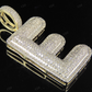 1 CTW 10K Gold Real Diamond E Letter Pendant CustomDiamJewel