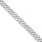18KT Yellow Gold Plated Moissanite Cuban Chain CustomDiamJewel