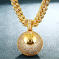 Iced Out 8 Number Hip Hop Moissanite Diamond Ball Pendant hip hop jewelry CustomDiamJewel