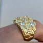 14K Yellow Gold Diamond Hip Hop Ring  customdiamjewel   