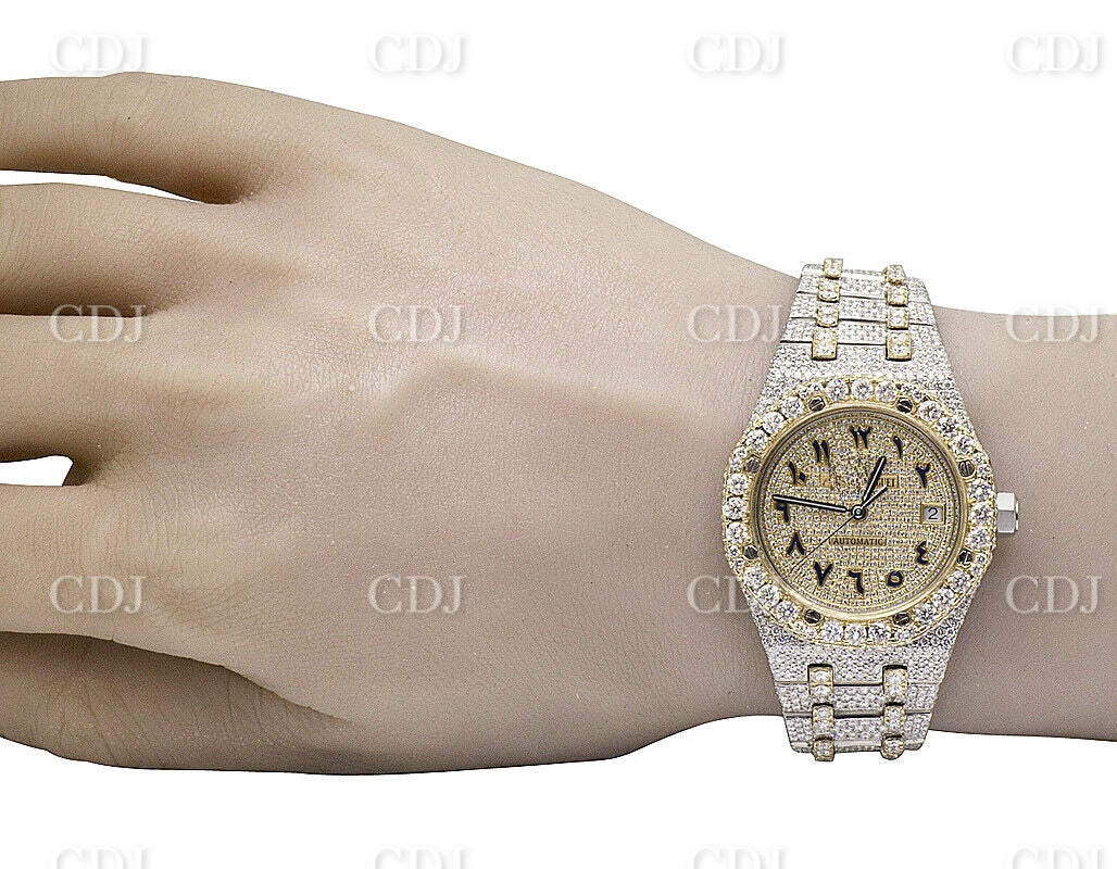 AP Modified Arabic Digit Iced Out watch customdiamjewel