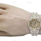 Royal Oak Yellow Gold Plated Diamond Fuliy Iced Out Seller Custom Made Diamond Watch customdiamjewel