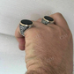 Black Onyx Men's Large Ring  customdiamjewel   