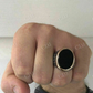 Black Onyx Men's Large Ring  customdiamjewel   