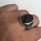 Black Onyx Men's Large Ring  customdiamjewel   