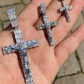 Baguette Diamond Cross With Jesus Pendant  customdiamjewel   